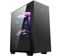 MSI MPG SEKIRA 100P 'S100P' Mid Tower Gaming Computer Case 'Black, 4x 120 mm PWM Fans, USB Type-C, Tempered Glass Panel, ATX, mATX, mini-ITX' 306-7G06P11-W57