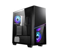 MSI MPG SEKIRA 100R 'S100R' Mid Tower Gaming Computer Case 'Black, 4x 120 mm ARGB, Mystic Light Sync, 8 Channel ARGB Hub, USB Type-C, Tempered Glass Panels, ATX, mATX, mini-ITX' 306-7G06R11-W57