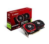 MSI NVIDIA GEFORCE GTX 1050Ti GAMING X 4G Graphics Card '4GB GDDR5, 1493MHz, Red LED, DisplayPort, HDMI, DVI-D, Dual Fan Cooling System'