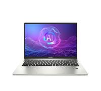 MSI Prestige A16 AI+ A3HMG-028UK AMD Ryzen AI 9 365 Laptop 40.6 cm (16") Quad HD+ 32 GB LPDDR5x-SDRAM 1 TB SSD Wi-Fi 7 (802.11be) Windows 11 Home Silver
