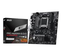 MSI PRO A620AM-B EVO Motherboard, Micro-ATX - Supports AMD Ryzen 9000/8000 / 7000 Processors, AM5 - DDR5 Memory Boost (6800+ MT/s OC), 1 x PCIe 4.0 x16, 1 x M.2 Gen4
