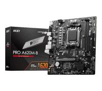 MSI PRO A620M-B Motherboard, Micro-ATX - Supports AMD Ryzen 9000/8000 / 7000 Processors, AM5 - DDR5 Memory Boost (6800+ MT/s OC), 1 x PCIe 4.0 x16, 1 x M.2 Gen4