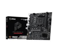 MSI PRO B550M-B Motherboard, AMD B550, AM4, DDR4, PCIe 4.0, 2x M.2, 1GbE, USB 3.