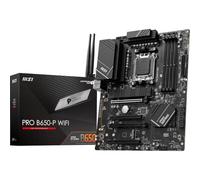 MSI PRO B650-P WIFI Motherboard, ATX - Supports AMD Ryzen 7000 Series Processors, AM5 - DDR5 Memory Boost 6400+MHz/OC, 2 x PCIe 4.0 x16, 2 x M.2 Gen4, Wi-Fi 6E