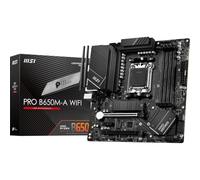 MSI PRO B650M-A WiFi ProSeries Motherboard (AMD Ryzen 9000/8000/7000 Series Processors, AM5, DDR5, PCIe 4.0, M.2, SATA 6Gb/s, USB 3.2 Gen 2, HDMI/DP, Wi-Fi 6E, Bluetooth 5.3, 2.5Gbps LAN, mATX)