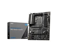 MSI PRO B660-A DDR4 Motherboard, ATX - Supports Intel 12th Gen Core Processors, LGA 1700 - DDR4 Memory Boost 4800+MHz/OC, PCIe 4.0 x16 Slot, 2 x M.2 Gen4 Slots, 2.5G LAN 7D59-006R