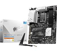 MSI PRO B760-VC WiFi IV ProSeries Motherboard (Support 14th/13th/12th Gen Intel Processors, LGA 1700, DDR5, PCIe 4.0, M.2 Slots, 2.5Gbps LAN, USB 3.2 Gen2, Wi-Fi 7, Bluetooth 5.4, ATX)
