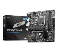 MSI PRO B760M-G Motherboard, Micro-ATX - Supports Intel 14th, 13th & 12th Gen Core Processors, LGA 1700 - DDR5 Memory Boost 6400+MHz/OC, PCIe 4.0 x16 Slot, M.2 Gen4 Slots, 2.5G LAN