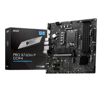 MSI PRO B760M-P DDR4 Motherboard, Micro-ATX - Supports Intel 14th, 13th & 12th Gen Core Processors, LGA 1700 - DDR4 Memory Boost 4800+MHz/OC, PCIe 4.