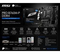 ️ MSI PRO B760M-P DDR4 ProSeries Micro-ATX Motherboard ️
