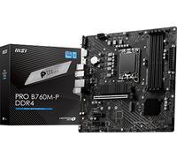 MSI PRO B760M-P DDR4 ProSeries Motherboard (Supports 12th/13th/14th Gen Intel Processors, LGA 1700, DDR4, PCIe 4.0, M.2, USB 3.2 Gen2, HDMI/DP, mATX)