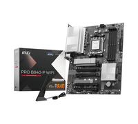 MSI PRO B840-P WIFI Motherboard, ATX - Supports AMD Ryzen 9000/8000 / 7000 Processors, AM5 - DDR5 Memory Boost (8000+ MT/s OC), PCIe 4.0 x16, M.2 Gen4, Wi-Fi 7, 2.5G LAN