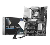 MSI PRO B860-P WIFI Motherboard, ATX - Supports Intel Core Ultra Processors (Series 2), LGA 1851-12 DRPS, DDR5 Memory Boost (8600+ MT/s OC), PCIe 5.0 x16 & 4.0 x16, M.2 Gen5, Wi-Fi 7, 5G LAN