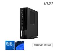 MSI Pro DP21 14M Intel Core 7 14700, Desktop PC, DP21 14M, SFF, Mini Computer, HTPC, (16GB RAM, 1TB Storage, Windows 11 ), Intel Graphics/DDR5/Dual HDMI/Dual LAN/WiFi 6E/BT 5.3