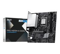 MSI PRO H610M-A DDR4 Motherboard (12th/13th/14th Gen Intel Core, LGA 1700 Socket, DDR4, PCIe 4, SATA 6Gb/s, 1Gbps LAN, M.2 Slots, USB 3.2, mATX)