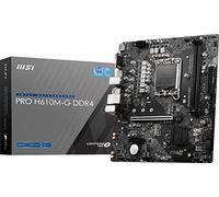 MSI PRO H610M-G DDR4 V1 Motherboard (12th/13th/14th Gen Intel Core, LGA 1700 Socket, DDR4, PCIe 4, SATA 6Gb/s, 1Gbps LAN, M.2 Slots, USB 3.2, mATX)