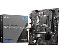 MSI PRO H610M-G WiFi DDR4 ProSeries Motherboard (mATX, 12th/13th Gen Intel Core, LGA 1700 Socket, DDR4, PCIe 4, 2.5G LAN, M.2 Slots, USB 3.2, Wi-Fi 6)