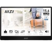 MSI Pro MP161 E2 Portable Monitor 15.6" FHD IPS 1080p, USB Type-C, Mini-HDMI, Built-in Speakers, Perfect for PC, Mac, PS5, PS4, Xbox, Mobile, Metal Grey