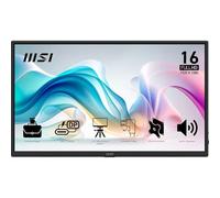 MSI Pro MP165 E6 15.6 inch Full HD Portable Screen - IPS Panel 1920 x 1080, 60Hz, 4 ms, Built-in Speakers and Microphone, HDMI 2.0b, USB Type-C (PD 15W), VESA Compatible, Black
