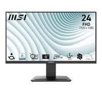 MSI PRO MP2412 23.8 Inch Full HD Office Monitor - 1920 x 1080 VA Panel, 100 Hz, Eye-Friendly Screen, VESA Mountable, Built-in Speakers, Display Kit Support, Tilt Adjustable - HDMI 1.4, DP 1.2a