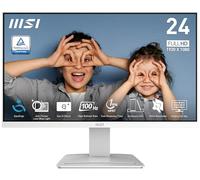 MSI Pro MP2412W 24" VA 1920 x 1080 (FHD) Computer Monitor, 100Hz, Free-Synch, HDMI, DisplayPort, VESA Mountable, Tilt, 1ms, White