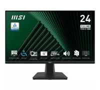 MSI Pro MP245G 24 Inch Monitor, FHD (1920 x 1080), 100Hz, IPS, 1ms, 1x HDMI 1.4b, 1x DP 1.2a output, 1x D-Sub(VGA), Built-in Speakers, Anti-Glare, Anti-Flicker, Less Blue light, TÜV Certified, VESA, K