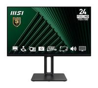 MSI PRO MP245PG 23.8 Inch Full HD Office Monitor - 1920 x 1080 IPS Panel, 100 Hz, Eye-Friendly Screen, VESA Mountable, Display Kit Support, 4-Way Adjustable - HDMI, DisplayPort, D-Sub (VGA)