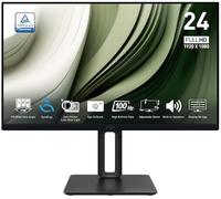 MSI PRO MP245PG, 24-inch IPS 1920 x 1080 (FHD) Computer Monitor, 100Hz, Adaptive-Synch, EPEAT Silver, HDMI, DisplayPort, VESA Mountable, Tilt, Height Adjustable, Speaker, 1ms, Black