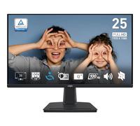 MSI PRO MP251 24.5 Inch Full HD Office Monitor - 1920 x 1080 IPS Panel, 100 Hz, Eye-Friendly Screen, Built-in Speakers, Tilt-Adjustable - HDMI 1.4b, D-Sub (VGA)