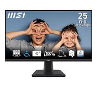 MSI PRO MP252 24.5 Inch Full HD Office Monitor - 1920 x 1080 IPS Panel, 100 Hz, Eye-Friendly Screen, Built-in Speakers, Tilt-Adjustable - HDM 2.0b, DisplayPort 1.4a