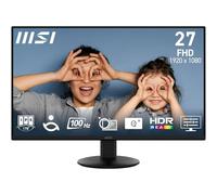 MSI PRO MP272L 27-Inch FHD Office Monitor - 1920 x 1080 IPS Panel, 4-Sided Frameless, 100 Hz Refresh Rate, Eye-Friendly Screen, Tilt-Adjustable - HDMI 1.4b, DP (1.2a)
