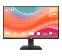 MSI PRO MP273Q E7 27-Inch WQHD Computer Monitor, 2560x1440 IPS, 75Hz, 1ms, HDR ready, Adaptive-Sync, Eye care, HDMI 2.0, DP 1.2a, Tilt Adjustable, Vesa Mount, Black