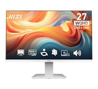 MSI PRO MP273QW E14 27-Inch WQHD Computer Monitor, 2560x1440 IPS, 144Hz, 1ms, HDR ready, Adaptive-Sync, Eye care, Built-in speaker, HDMI 2.0b, DP 1.2a, Frameless, Tilt Adjustable, Vesa Mount, Black