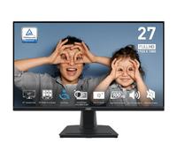 MSI Pro MP275 27" 1920 x 1080 (FHD) 100Hz Free Sync HDMI VGA Port VESA Mount Tilt Speaker 1ms Black