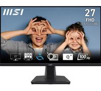 MSI PRO MP275 27 Inch Full HD Office Monitor - 1920 x 1080 IPS Panel, 100 Hz, Eye-Friendly Screen, Built-in Speakers, Tilt-Adjustable - HDMI 1.4b, D-Sub (VGA)