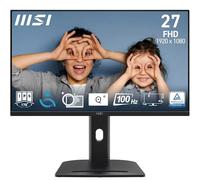 MSI PRO MP275PG 27 Inch Monitor, FHD (1920 x 1080), 100Hz, IPS, 1ms, 1x HDMI 1.4b, 1x DP 1.2a output, 1x D-Sub(VGA), Built-in Speakers, Anti-Glare, Anti-Flicker, Less Blue light, TÜV Certified, VESA,