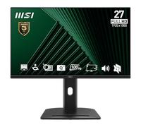 MSI PRO MP275PG 27 Inch Full HD Office Monitor - 1920 x 1080 IPS Panel, 100Hz, Eye-Friendly Screen, VESA Mountable, Display Kit Support, 4-Way Adjustable - HDMI, DisplayPort, D-Sub (VGA)