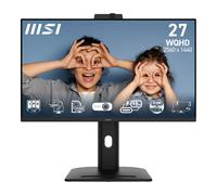 MSI PRO MP275QPDG 27-Inch WQHD Docking Monitor - 2560 x 1440 IPS Panel, 100Hz, Daisy Chain, Built- in camera, Eye-Friendly Screen, 4-Way Adjustable - HDMI 2.0b, DisplayPort 1.2a, Type-C 98W, LAN Port