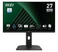 MSI Pro MP275QPG 27 Inch Monitor, QHD (2560 x 1440), 100Hz, IPS, 1ms, 2x HDMI 2.0b, 1x DP 1.2a output, Built-in Speakers, Anti-Glare, Anti-Flicker, Less Blue light, TÜV Certified, VESA, Kensington, 4-