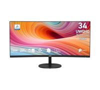 msi PRO MP341CQ E12 VA 3440 x 1440 (UWQHD), 120Hz, Adaptive Sync, HDMI, DisplayPort, VESA Mount, Speaker, 1ms, Black
