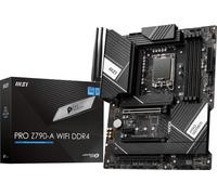 MSI PRO Z790-A WiFi DDR4 ProSeries Motherboard (Supports 12th/13th/14th Gen Intel Processors, LGA 1700, DDR4, PCIe 5.0, M.2, SATA 6G, 2.5Gbps LAN, USB 3.2 Gen2, Wi-Fi 6E, Bluetooth 5.3, ATX)