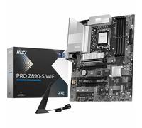 MSI PRO Z890-S WIFI Motherboard, ATX - Supports Intel Core Ultra Processors (Series 2), LGA 1851 - DDR5 Memory Boost (8600+ MT/s OC), PCIe 5.0 x16 & 4.0 x16, M.2 Gen5, Wi-Fi 7, 2.5G LAN