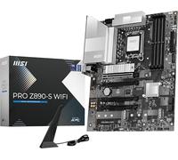 MSI PRO Z890-S WiFi ProSeries Motherboard (Support Core Ultra Series 2 Intel Processors, LGA 1851, DDR5, PCIe 5.0, M.2, SATA, 2.5Gbps LAN, USB Type-C, Wi-Fi 7, Bluetooth 5.4, Thunderbolt 4, ATX)