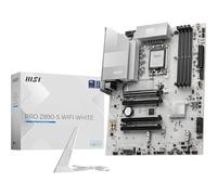 MSI PRO Z890-S WiFi White Motherboard, ATX - Supports Intel Core Ultra Processors (Series 2), LGA 1851 - DDR5 Memory Boost (8600+ MT/s OC), PCIe 5.0 x16 & 4.0 x16, M.2 Gen5, Wi-Fi 7, 2.5G LAN