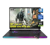 MSI Raider GE68HX Gaming Laptop | 16" FHD+ IPS 144Hz | Intel 24-core i9-14900HX | 32GB DDR5 4TB SSD | GeForce RTX 4070 | RGB Backlit Thunderbolt4 Dynaudio FHD IR Privacy Camera Win11Pro + HDMI Cable