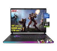 MSI Raider GE68HX Gaming Laptop 16" FHD+ IPS 144Hz Intel 24-core i9-14900HX 64GB RAM 1TB SSD GeForce RTX 4070 RGB Backlit Thunderbolt4 USB-C Dynaudio FHD IR Privacy Camera Win11 Black + HDMI Cable