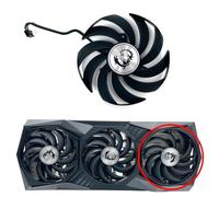 MSI RTX 3060-3090 Ti GAMING X TRIO Replacement Fan for MSI Graphics Cards, Air Cooling, 90mm, 12V, 4-Pin Graphics Card Cooler, VGA Card Replacement Fan (MS-3K-TRIO-F/c)