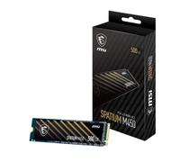 MSI SPATIUM M450 SSD 500GB - PCIe 4.0 NVMe M.2 Internal Solid State Drive, 3600MB/s Read & 2300MB/s Write, 3D NAND, Built-In Data Security, Center - 5 Year Warranty (300 TBW)