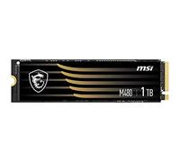 MSI SPATIUM M480 SSD 1TB - PCIe 4.0 NVMe M.2 Internal Solid State Drive, 7000MB/s Read & 5500MB/s Write, 3D NAND, Built-In Data Security, MSI Center - 5 Year Warranty (700 TBW)