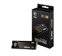 MSI SPATIUM M482 SSD 2TB - PCIe 4.0 NVMe M.2 Internal Solid State Drive, 7300MB/s Read & 6400MB/s Write, 3D NAND, Built-In Data Security, Center - 5 Year Warranty (1200 TBW)